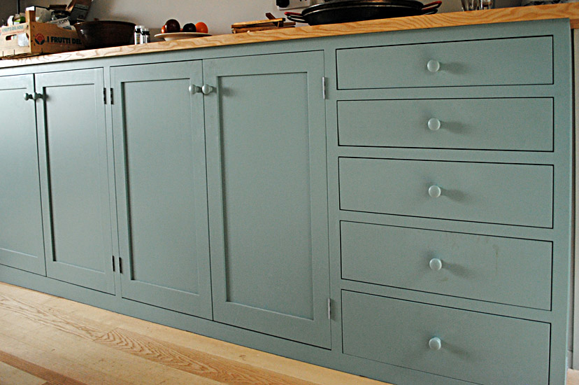 kitchen cupboards made by Drew Boulanger