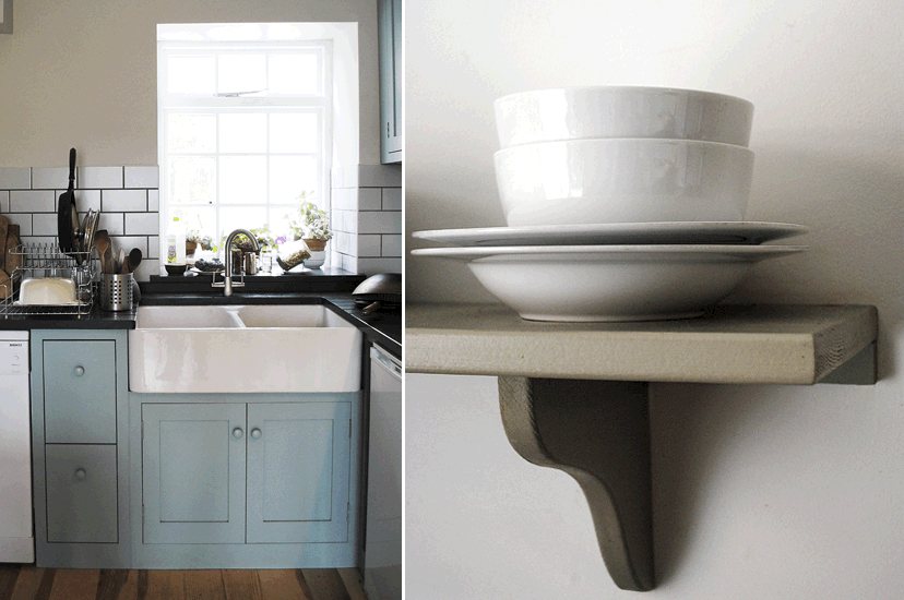 kitchen & shelf made by Drew Boulanger