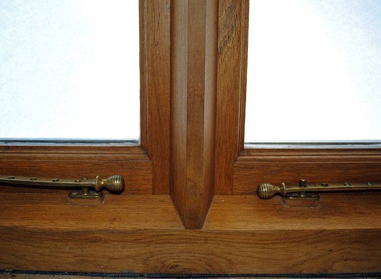 latches on window made by Drew Boulanger
